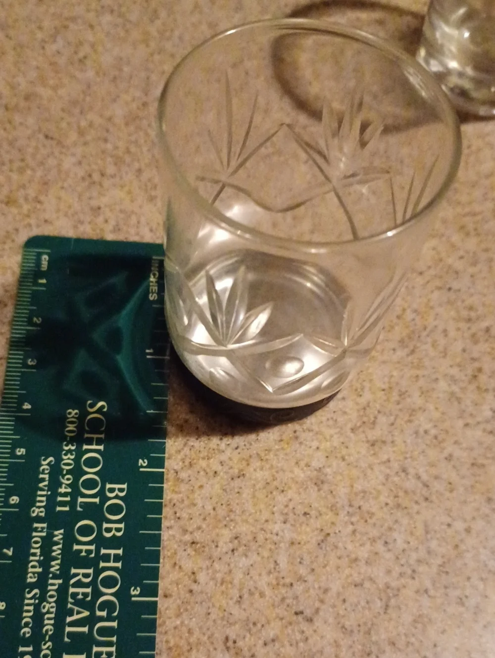 Assorted Clear Glass Shots 6